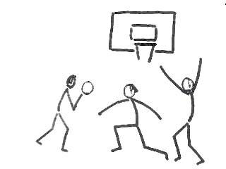 打篮球人物简笔画 打篮球人物简笔画男孩